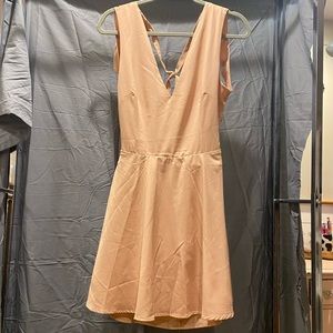 TOBI cocktail dress, light pink / champagne, large, super cute dress!